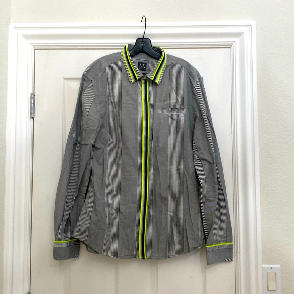 Armani Exchange size L long sleeve button down great condition